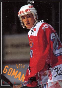 1996-97 Leaf Sisu SM-Liiga (Finnish) #156 Vesa Goman Front