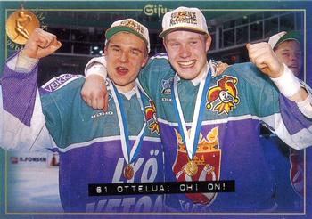 1996-97 Leaf Sisu SM-Liiga (Finnish) #172 Jokerit kohti kultaa Front