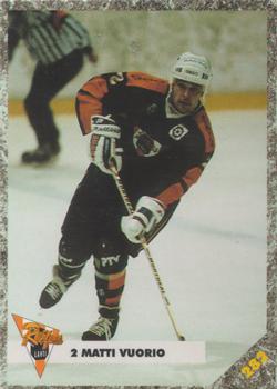 1993-94 Leaf Sisu SM-Liiga (Finnish) #282 Matti Vuorio Front