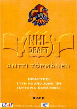 1994-95 Leaf Sisu SM-Liiga (Finnish) - NHL Draft #8 Antti Törmänen Back
