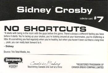 2012 Canada Bread Sidney Crosby #7d No shortcuts Back