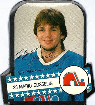 1985-86 Provigo Quebec Nordiques Stickers #NNO Mario Gosselin Front