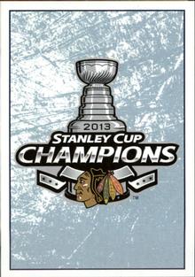 2013-14 Panini Stickers #3 2013 Stanley Cup Champions Logo Front