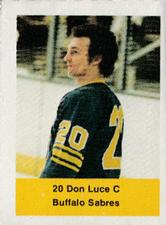 1974-75 NHL Action Stamps #NNO Don Luce Front