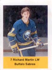 1974-75 NHL Action Stamps #NNO Richard Martin Front