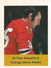1974-75 NHL Action Stamps #NNO Tony Esposito Front