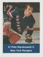 1974-75 NHL Action Stamps #NNO Pete Stemkowski Front
