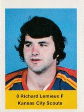 1974-75 NHL Action Stamps #NNO Richard Lemieux Front