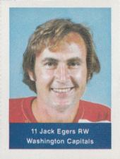 1974-75 NHL Action Stamps #NNO Jack Egers Front