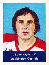 1974-75 NHL Action Stamps #NNO Jim Hrycuik Front