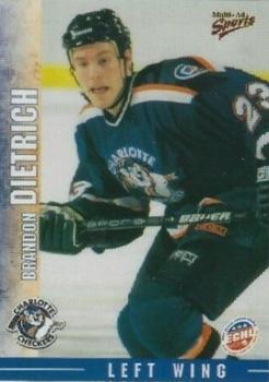 2000-01 Multi-Ad Charlotte Checkers (ECHL) #25 Brandon Dietrich Front
