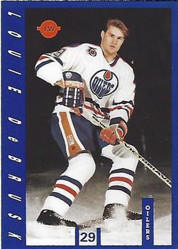 1991-92 IGA Edmonton Oilers #NNO Louie DeBrusk Front