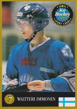 1995 Semic Ice Hockey (Finnish) #7 Waltteri Immonen Front