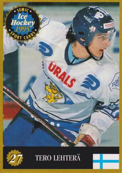 1995 Semic Ice Hockey (Finnish) #27 Tero Lehterä Front