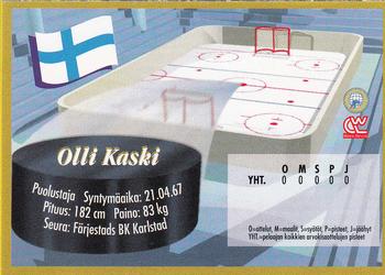1995 Semic Ice Hockey (Finnish) #32 Olli Kaski Back