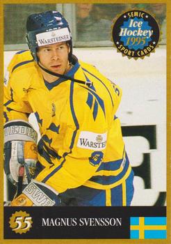 1995 Semic Ice Hockey (Finnish) #55 Magnus Svensson Front