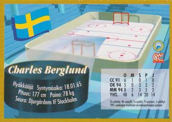 1995 Semic Ice Hockey (Finnish) #67 Charles Berglund Back