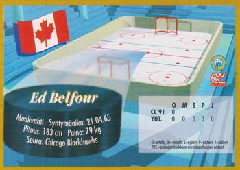 1995 Semic Ice Hockey (Finnish) #78 Ed Belfour Back