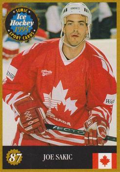 1995 Semic Ice Hockey (Finnish) #87 Joe Sakic Front
