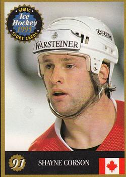 1995 Semic Ice Hockey (Finnish) #91 Shayne Corson Front