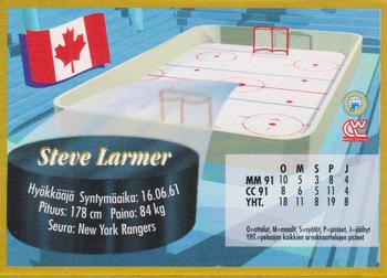 1995 Semic Ice Hockey (Finnish) #100 Steve Larmer Back