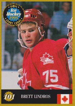1995 Semic Ice Hockey (Finnish) #101 Brett Lindros Front