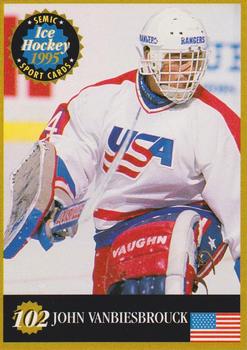 1995 Semic Ice Hockey (Finnish) #102 John Vanbiesbrouck Front