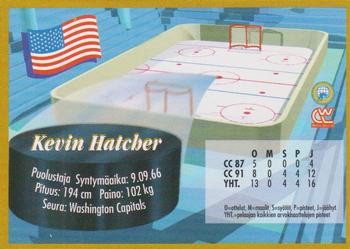 1995 Semic Ice Hockey (Finnish) #106 Kevin Hatcher Back