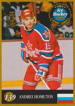 1995 Semic Ice Hockey (Finnish) #139 Andrei Homutov Front