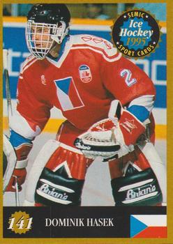 1995 Semic Ice Hockey (Finnish) #141 Dominik Hasek Front