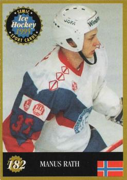 1995 Semic Ice Hockey (Finnish) #182 Marius Rath Front