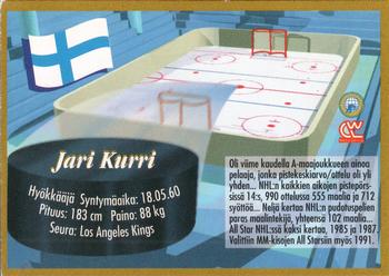 1995 Semic Ice Hockey (Finnish) #204 Jari Kurri Back