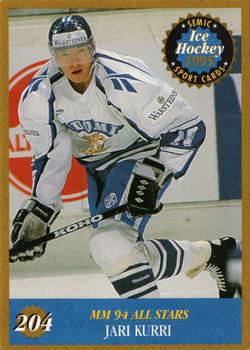 1995 Semic Ice Hockey (Finnish) #204 Jari Kurri Front