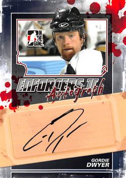 2013-14 In The Game Enforcers - Autographs #A-GD Gordie Dwyer Front
