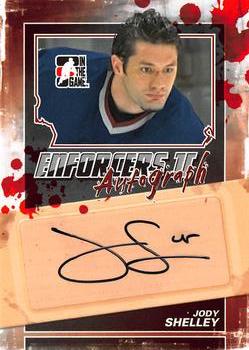 2013-14 In The Game Enforcers - Autographs #A-JSH Jody Shelley Front