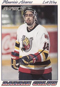1995-96 Slapshot OHL #21 Mauricio Alvarez Front