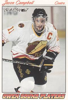 1995-96 Slapshot OHL #292 Jason Campbell Front