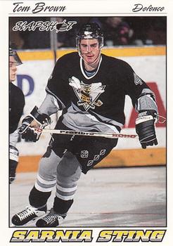 1995-96 Slapshot OHL #335 Tom Brown Front