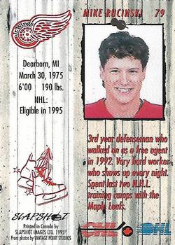 1995-96 Slapshot Memorial Cup #79 Mike Rucinski Back