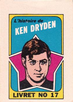 1971-72 O-Pee-Chee - Booklets French #17 Ken Dryden Front