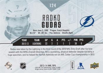 2013-14 SPx #124 Radko Gudas Back