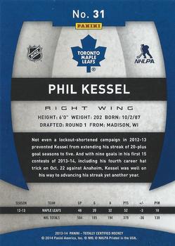 2013-14 Panini Totally Certified #31 Phil Kessel Back