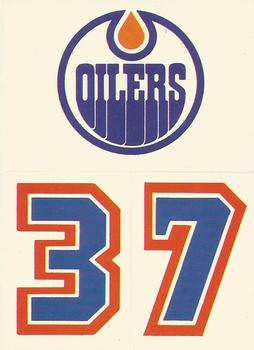 1985-86 Topps - Stickers #33 Edmonton Oilers Front