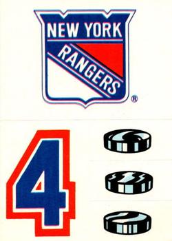 1985-86 Topps - Stickers #17 New York Rangers Front