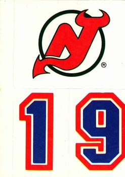 1987-88 Topps - Stickers #27 New Jersey Devils Front