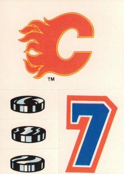1987-88 Topps - Stickers #18 Calgary Flames Front