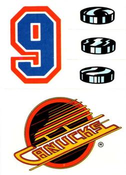 1987-88 Topps - Stickers #24 Vancouver Canucks Front