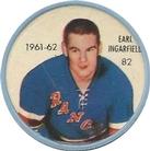 1961-62 Shirriff Coins #82 Earl Ingarfield Front