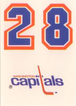 1988-89 Topps - Stickers #30 Washington Capitals Front