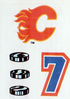1988-89 Topps - Stickers #18 Calgary Flames Front